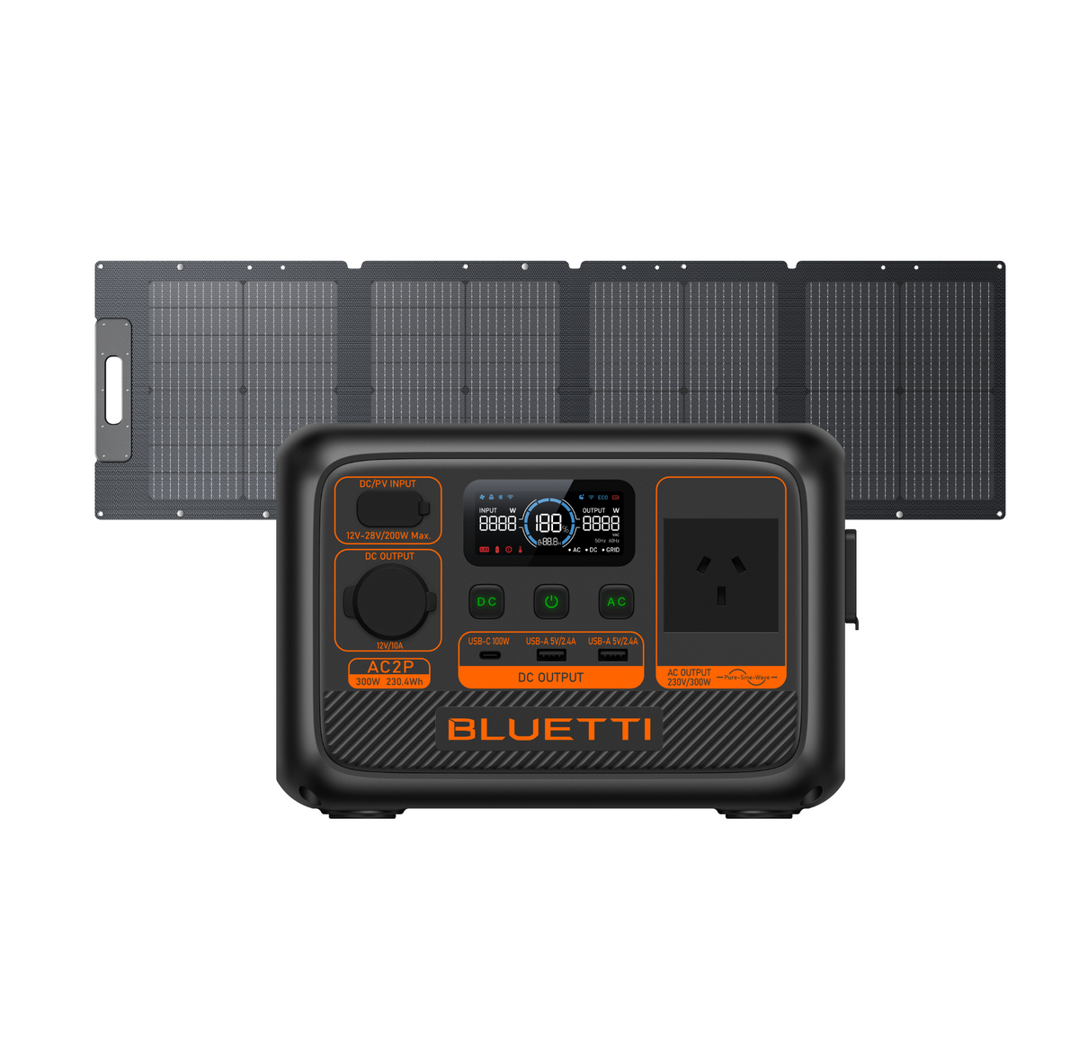 BLUETTI AC2P Portable Power Station | 300W 230.4Wh
