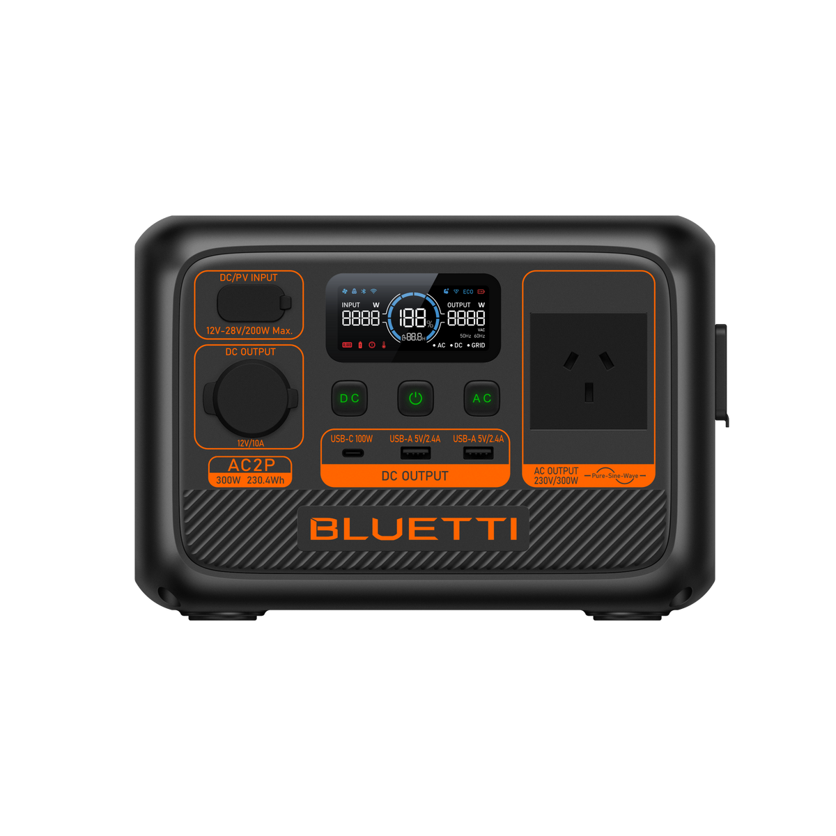 BLUETTI AC2P Portable Power Station | 300W 230.4Wh