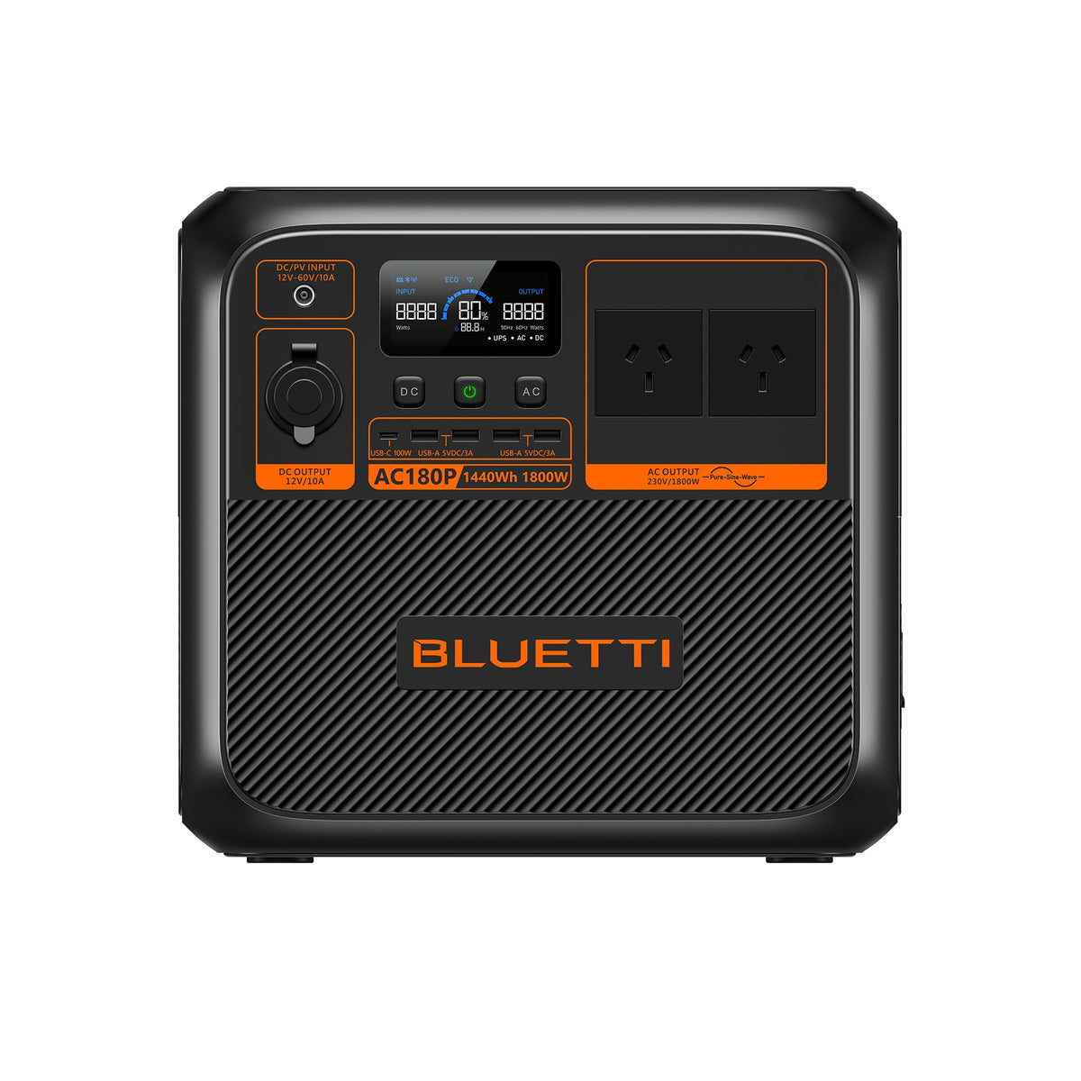BLUETTI AC180P Solar Portable Power Station-A