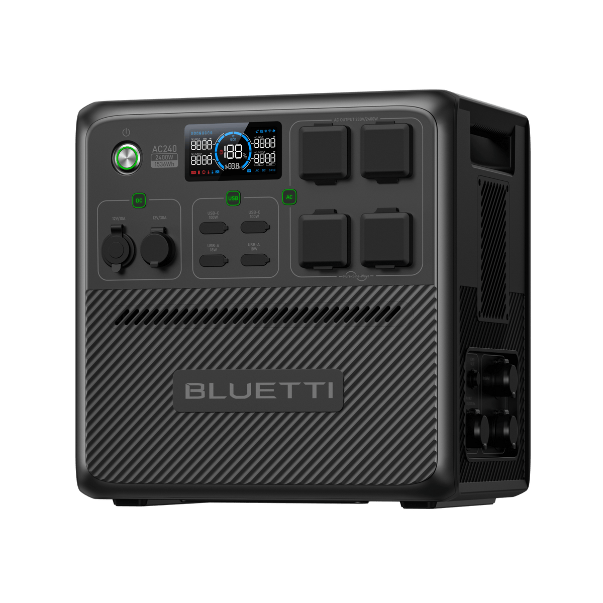BLUETTI AC240 Portable Power Station | 2,400W 1,536Wh - BLUETTI AU