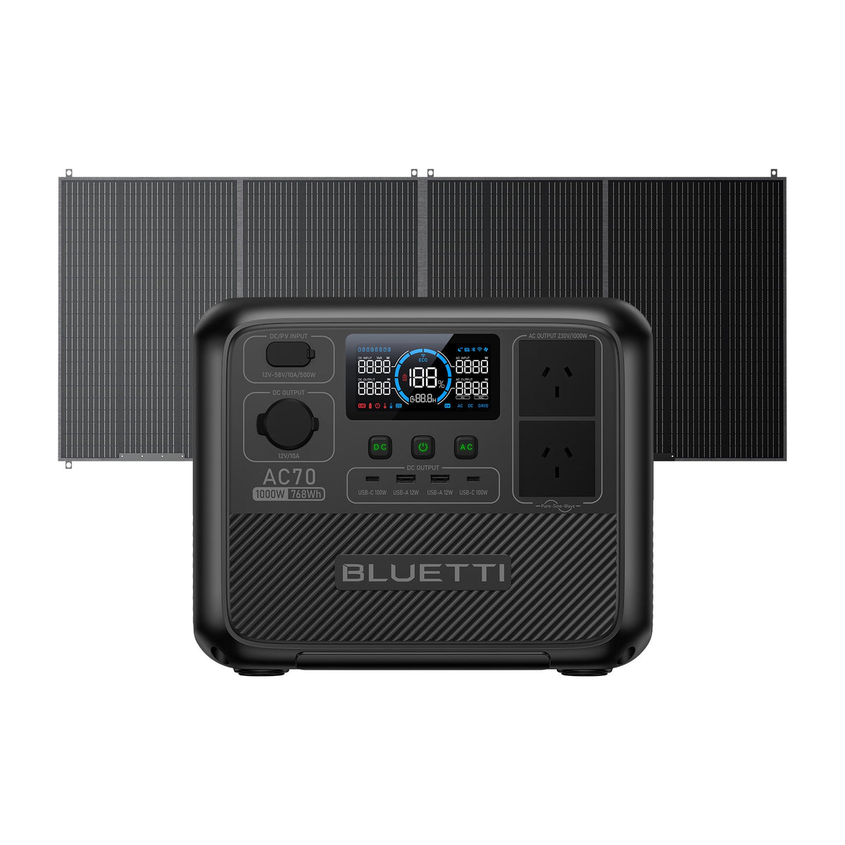 BLUETTI AC70 Portable Power Station | 1,000W 768Wh