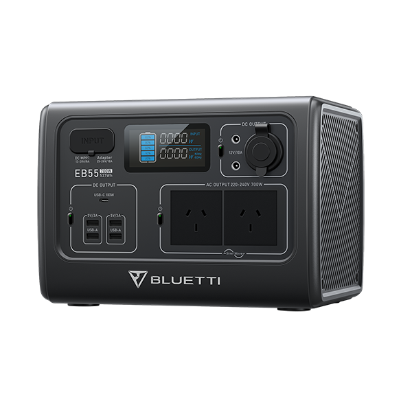 BLUETTI EB55 Portable Power Station | 700W 537Wh - BLUETTI AU