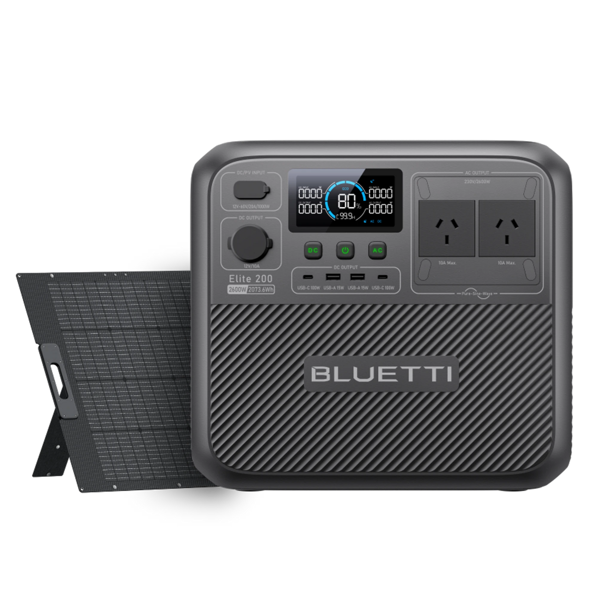 BLUETTI Elite 200 V2+350W | Solar Generator Kit
