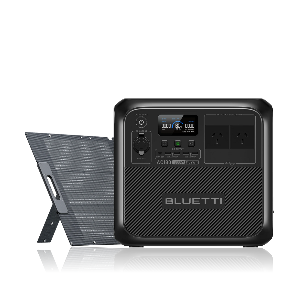 [Phased Out]BLUETTI AC180 Solar Generator | 1,800W 1,152Wh