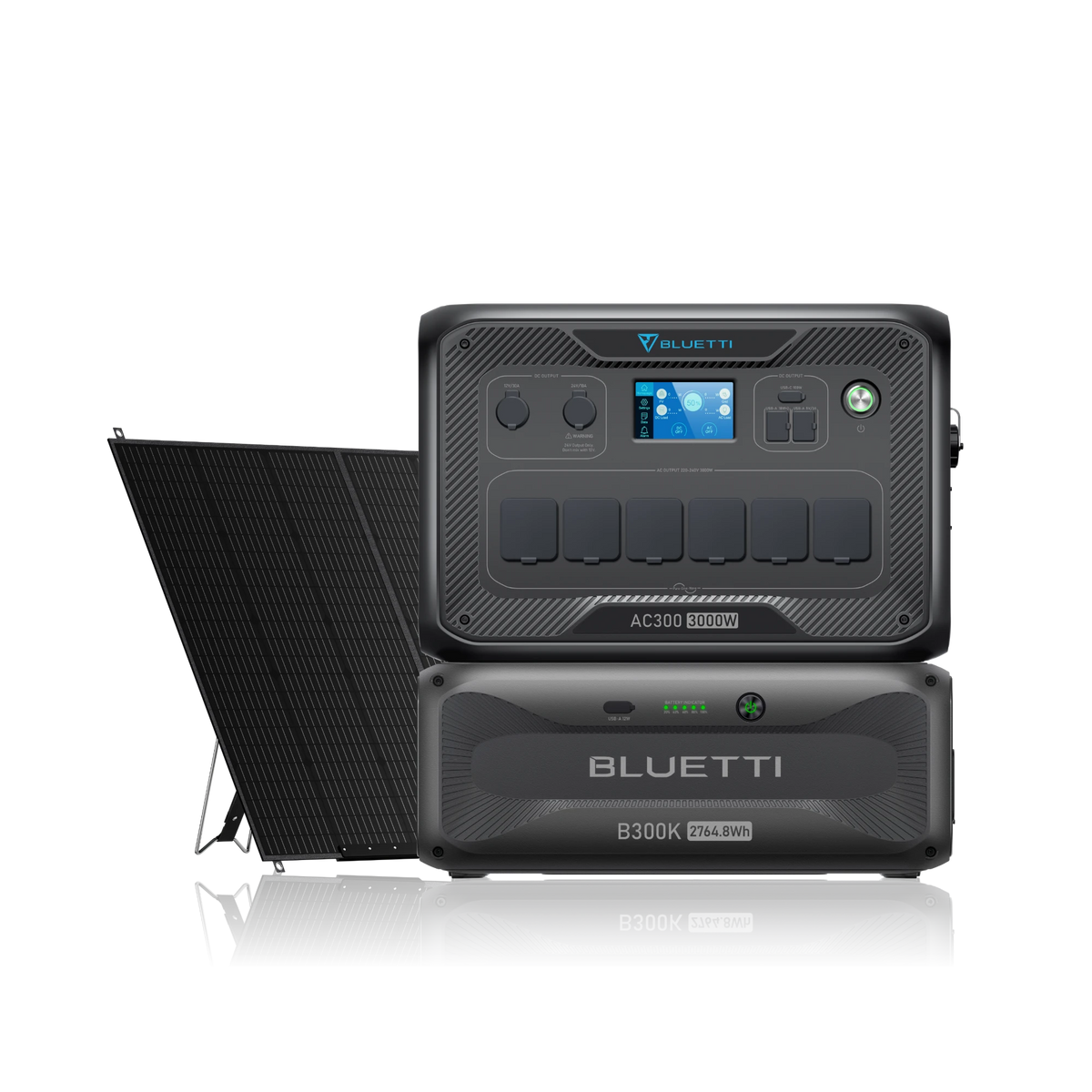 BLUETTI AC300+B300K+350W Solar | Home Battery Backup