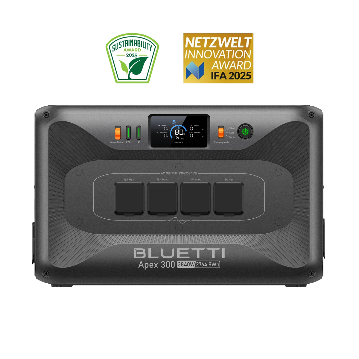 BLUETTI Apex 300 Versatile Power Station 3,840W 2,764.8Wh