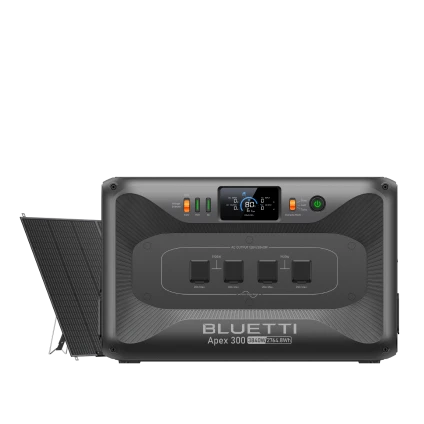 BLUETTI Apex300 3,840W Output 2,764.8Wh Capacity 350W Solar Kit