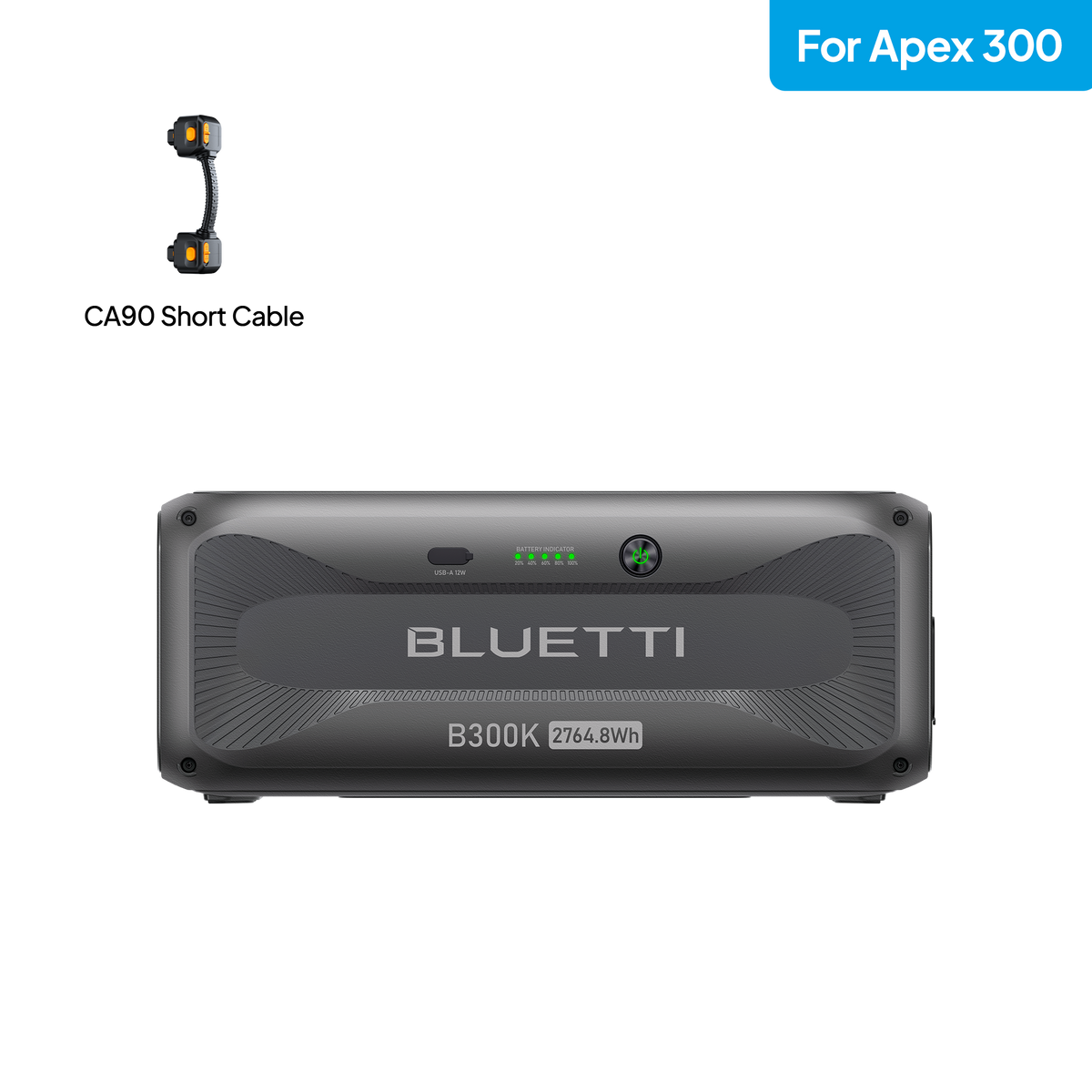 BLUETTI B300K Expansion Battery(CA90 Short Cable) | 2,764.8Wh