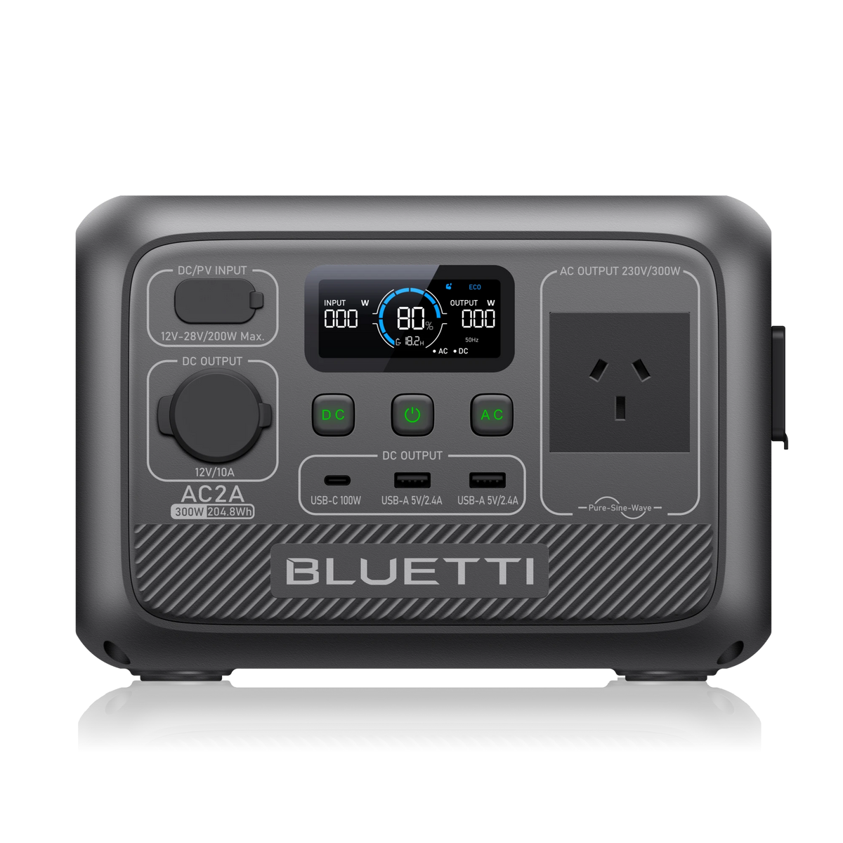 BLUETTI AC2A lightweight portable power station, perfect for short trips or small devices