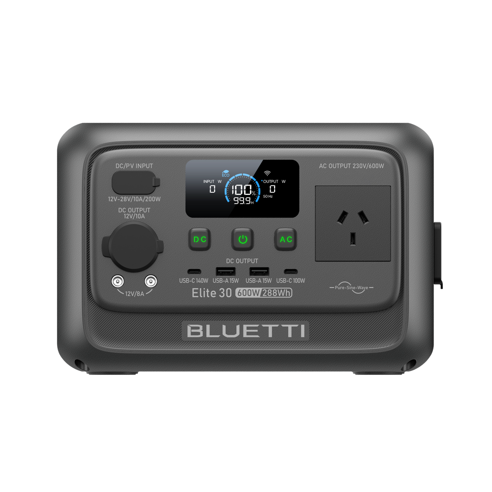 Front view of BLUETTI Elite 30 V2 portable power station