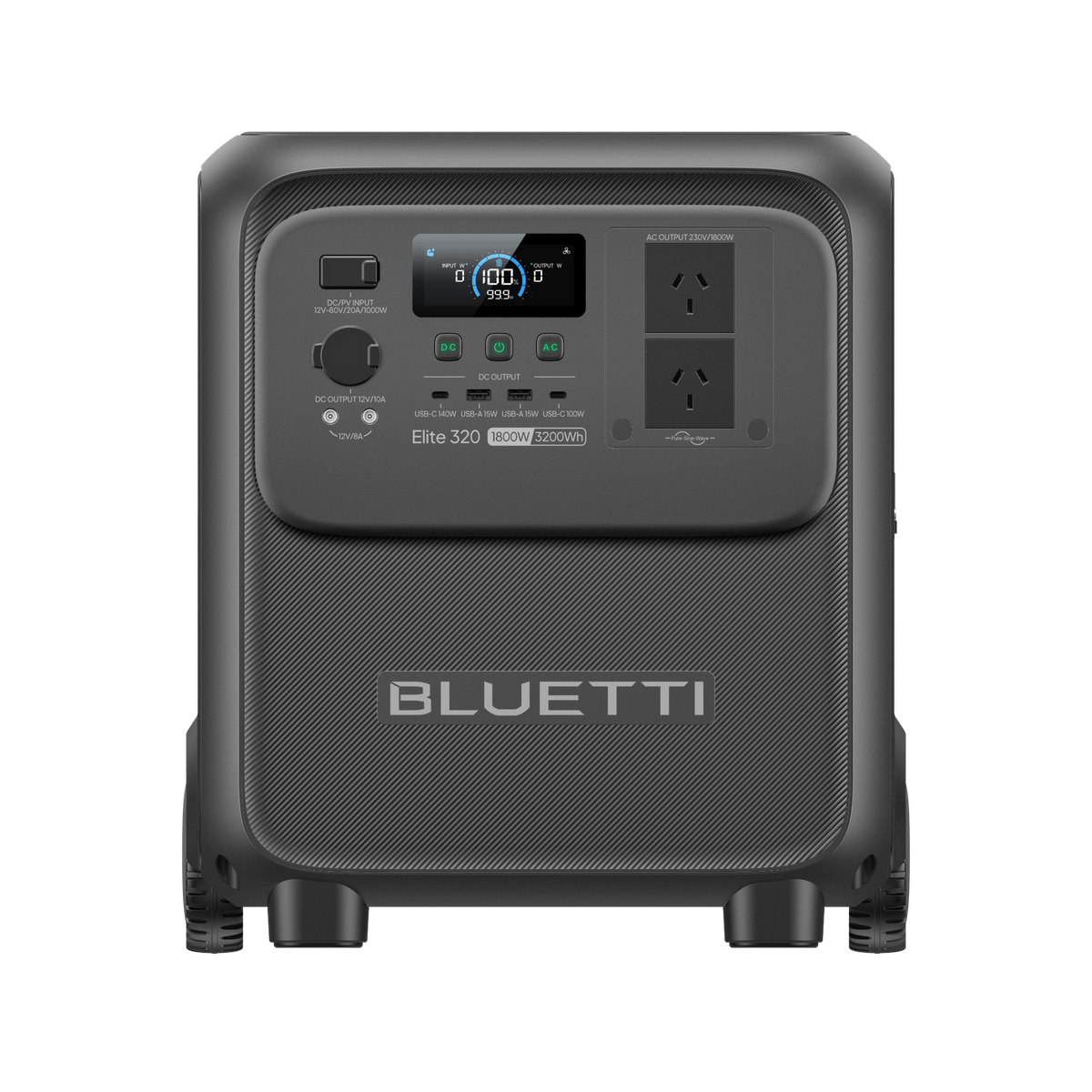 BLUETTI Elite 320 Portable Power Station 3,200 Wh, 1,800W