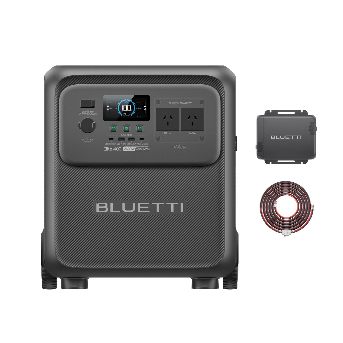BLUETTI Elite 400 Portable Power Station | 3,840Wh 2,600W