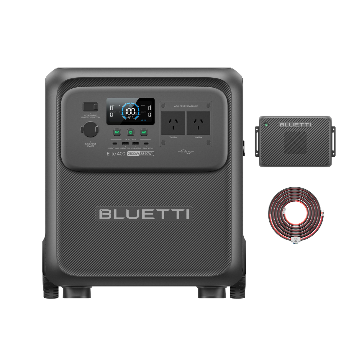 BLUETTI Elite 400 Portable Power Station | 3,840Wh 2,600W