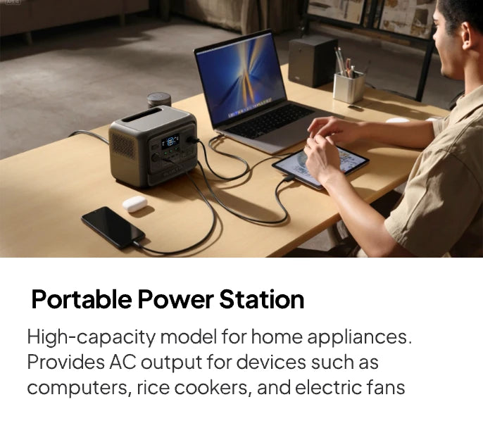 BLUETTI Portable Power Station – reliable backup power with AC outlets for home appliances and solar charging capability, ideal for Australians