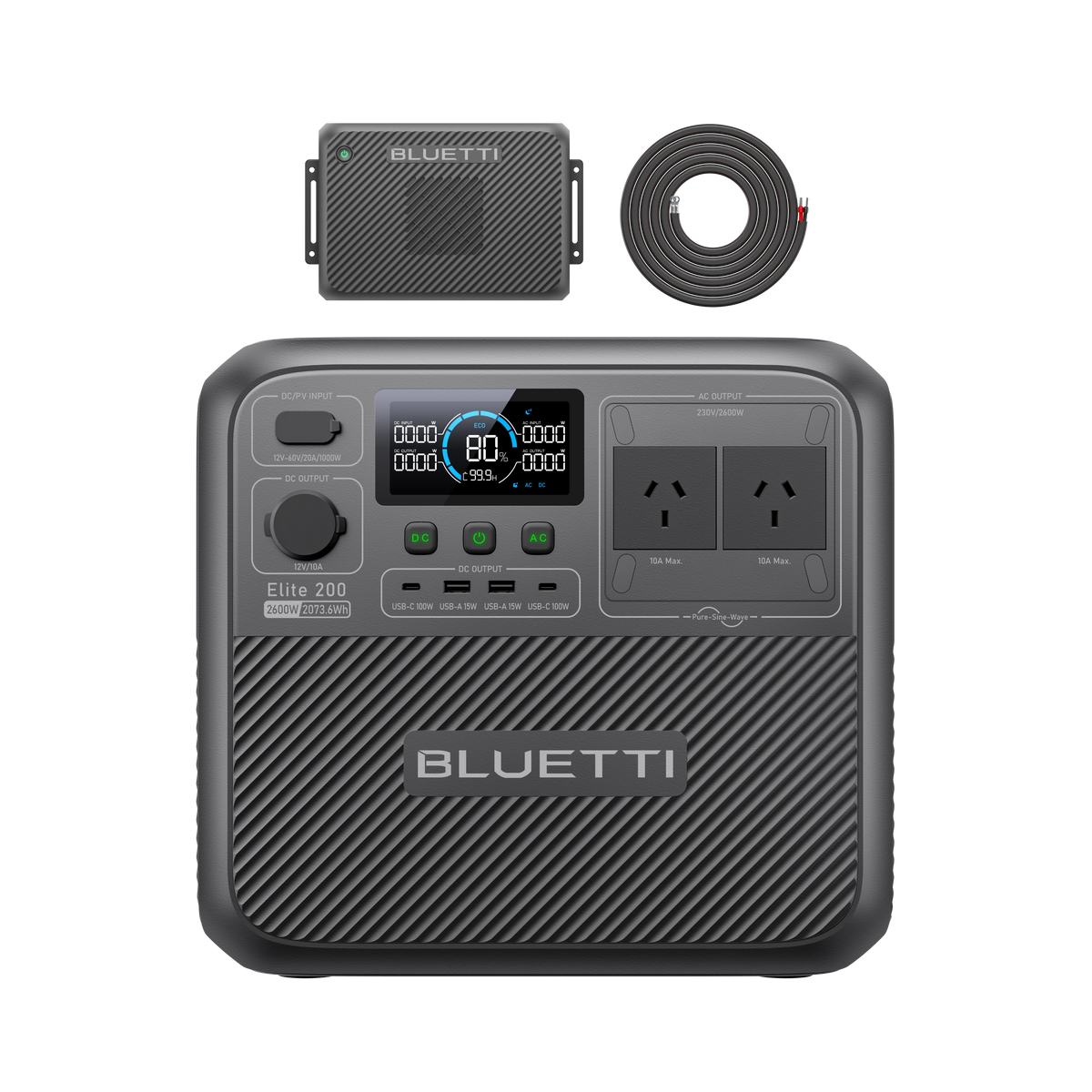 BLUETTI Charger 2 | 1200W Alternator & Solar Dual DC Charger