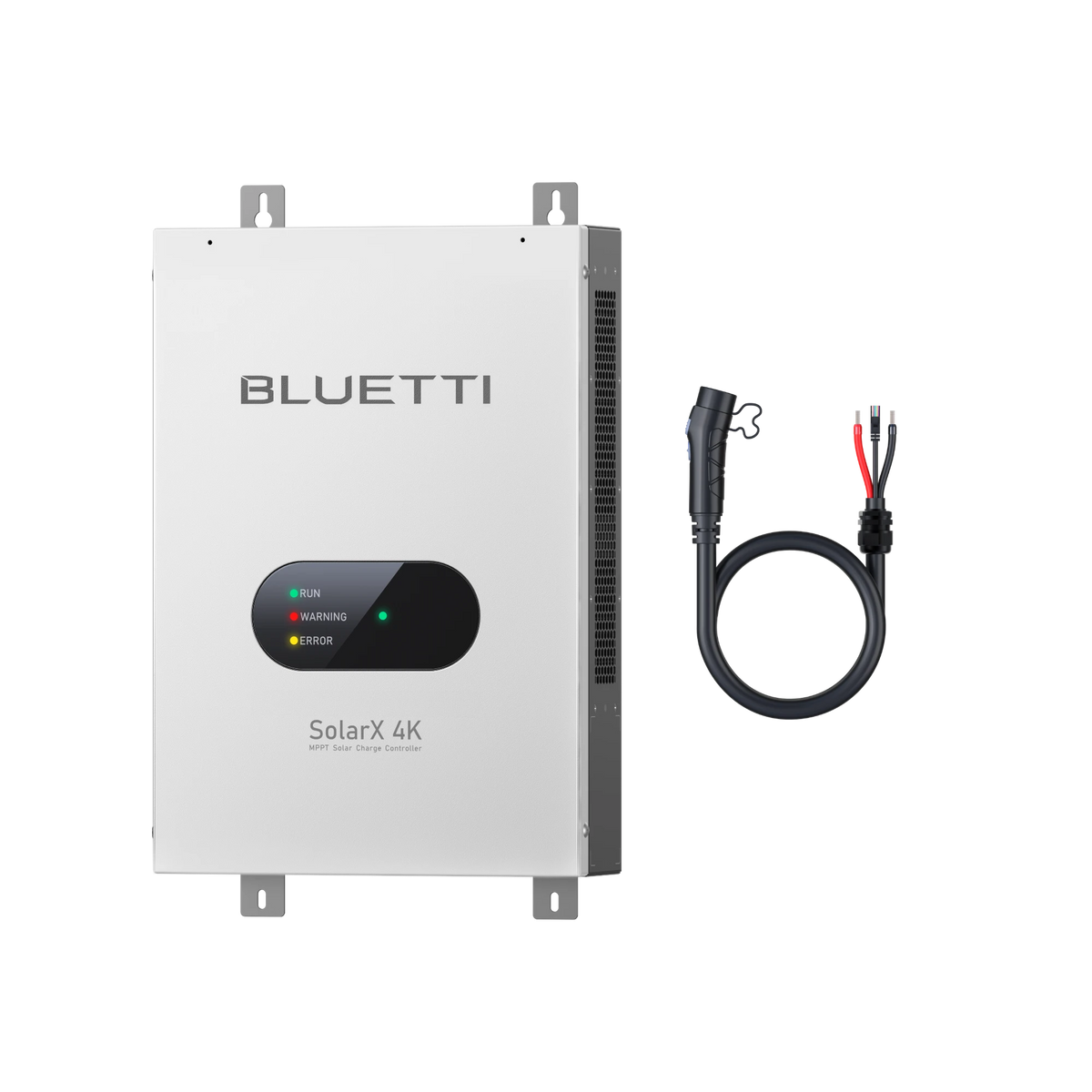 SolarX 4K solar panel with P090D cable for fast connection to BLUETTI power stations and off-grid charging