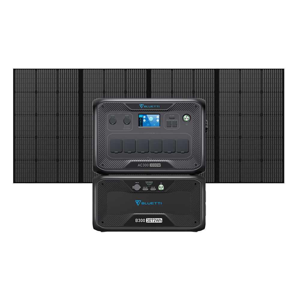 [Phased Out] BLUETTI AC300 + 1*B300 + Solar Panels | Solar Generator Kit